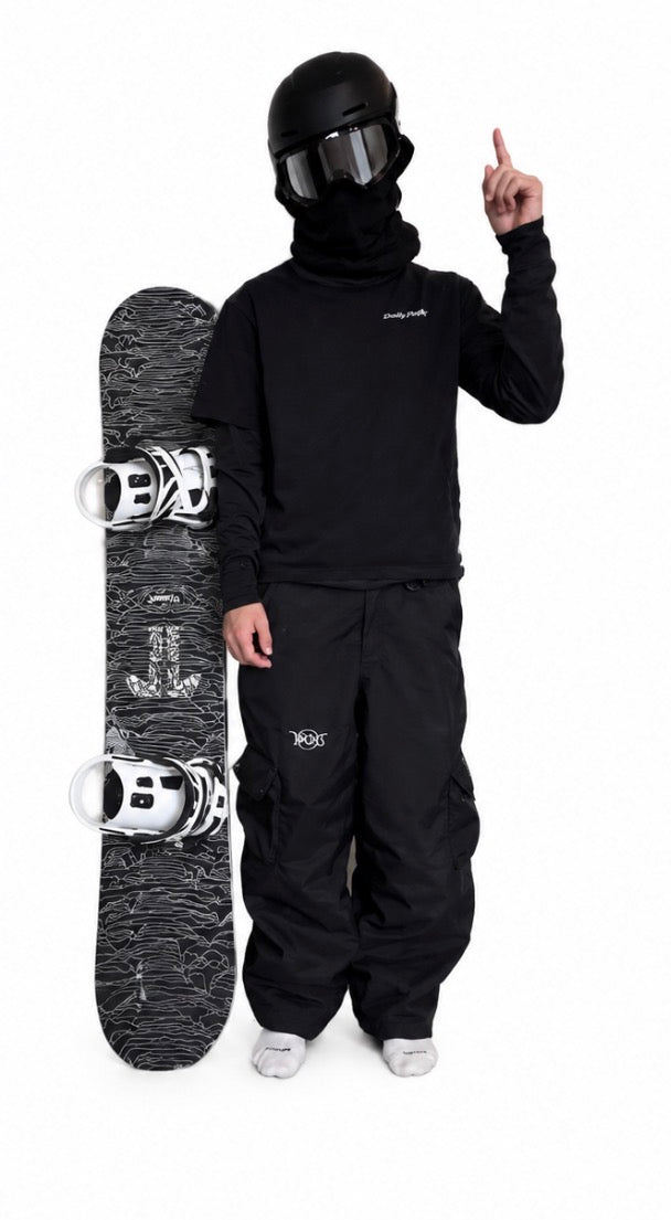 duo black snowpants