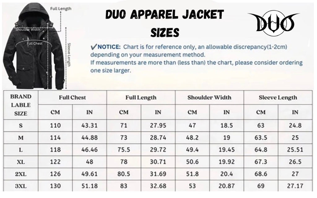 Duo black ski jacket