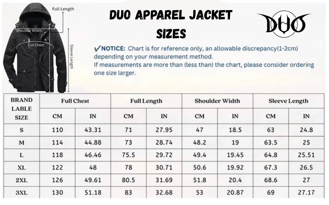 Duo black ski jacket